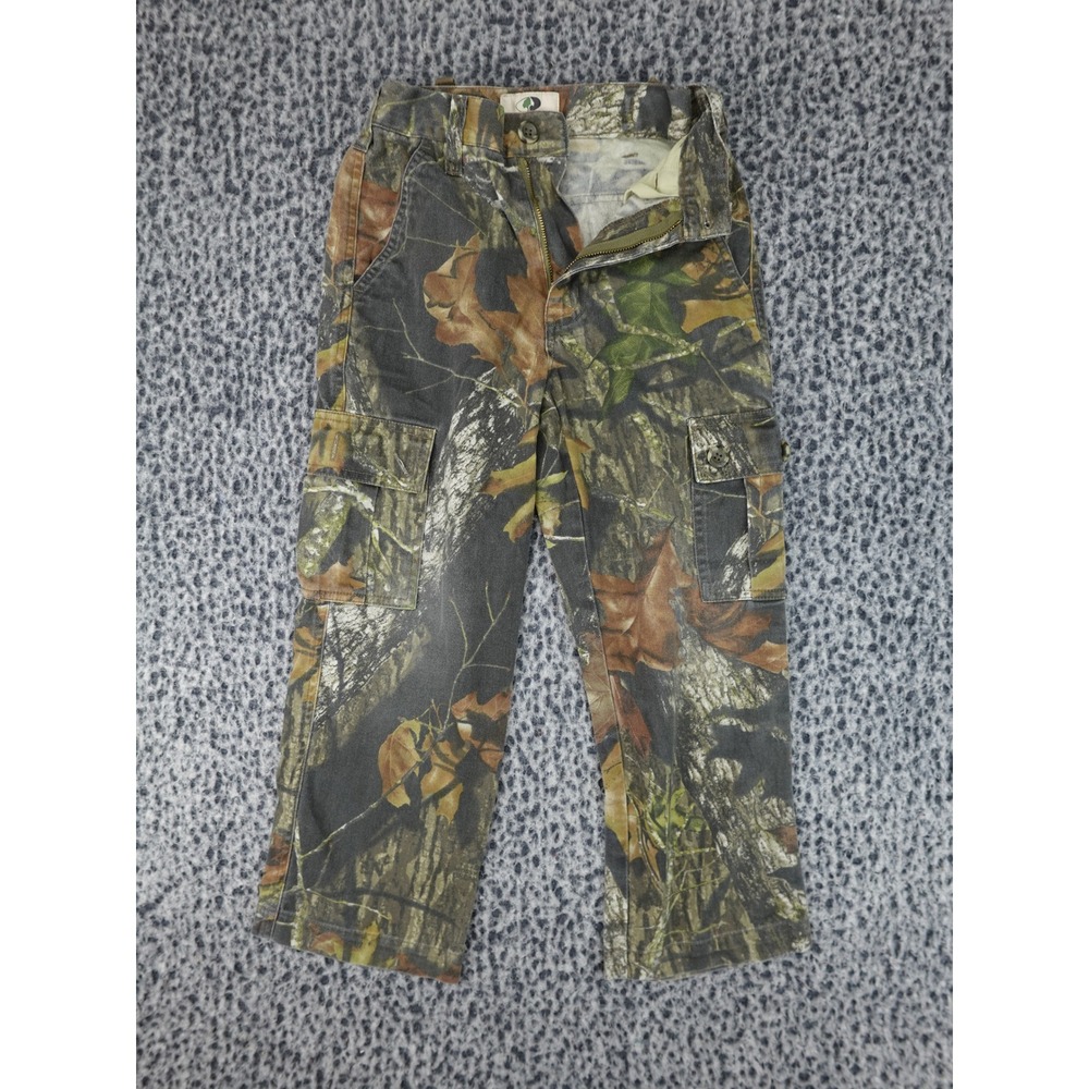 Mossy Oak Cargo Pants Youth Small Camo Explorer Woodland 0054